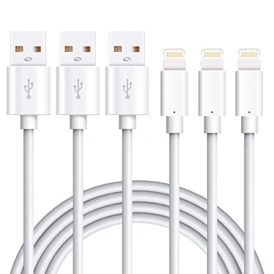 Immagine di Cavo iPhone Certificato MFi 3Pezzi 1M,Marchpower Lightning USB Filo Caricatore Ricarica Rapida compatibile con 14/13/12/12 ProMax/12Mini/SE/11/11Pro/X/XS/XR/8/8Plus/7/6/5, iPad Pro