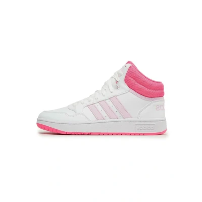 Immagine di adidas Originals Hoops 3 0 MID K Sneakers alte per bambini, Taglia: 40, Bianco rosa pelle e finta