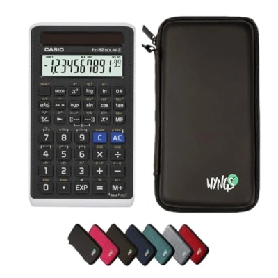 Immagine di CALCUSO Pacchetto Base negro con Calcolatrice Casio FX 82 Solar II