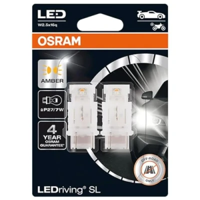 Immagine di OSRAM LEDriving SL, ≜ P27/7W, Amber, Double Blister (2 lamps), LED Retrofit, offroad use only