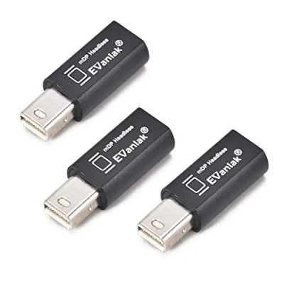 Immagine di EVanlak Mini disportDisplayPort Headless Ghost Display Emulator for PC 4K DP Dummy Plug (fit 1080 3840x2160@60hz) 3P