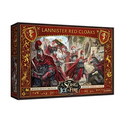 Immagine di A Song of Ice and Fire Gioco di miniature da tavolo Lannister Red Cloaks Unit Box Soldati d&#039;élite per battaglie epiche! strategia adulti, età 14+, 2+ giocatori, 45 60 minuti gioco,