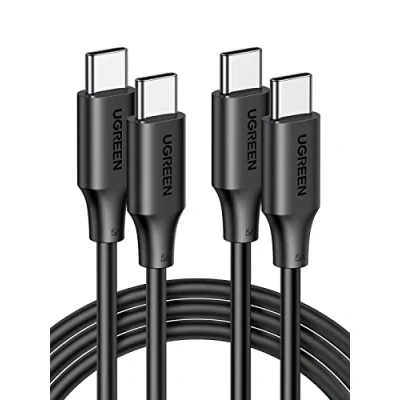 Immagine di UGREEN 100W Cavo USB C 2Pack, Type PD 3.0 Ricarica Rapida 20V/5A Compatibile con iPhone 15 Plus Pro Max, MacBook Pro/Air, iPad Galaxy S24 Ultra/S24+/S23/S22/S21, Tablet. 1M