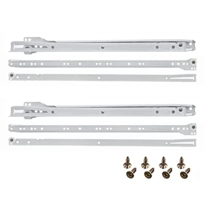 Immagine di HELPMATE Guide per cassetti 500 mm, 2 paia, set da 4 binari cassetti, estraibili con materiale di fissaggio incluso