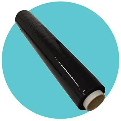 Immagine di Triplast pellicola nera elasticizzata forte, spessore: 25 mµ, dimensioni 500 mm x 200 m