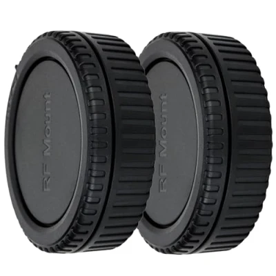 Immagine di (2 Pack) JJC Lens Posteriore Cap + Tappo Corpo per Canon EOS R Ra RP R3 R5 R5c R6 R6II R7 R8 R10 R50 R100 Fotocamere Mirrorless RF e Obiettivo