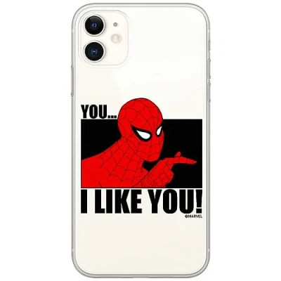 Immagine di ERT GROUP custodia per cellulare Iphone 11 originale e con licenza ufficiale Marvel, modello Spider Man 034 adattato in modo ottimale alla forma dello smartphone, TPU