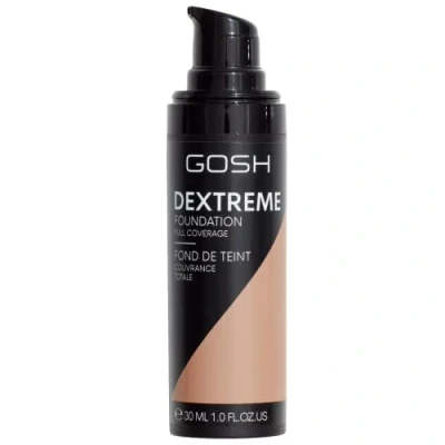 Immagine di GOSH Dextreme Full Coverage Foundation, 30 ml, trucco liquido e idratante per una carnagione impeccabile, vegano con elevata opacità, copertura di brufoli occhiaie (004 naturale)