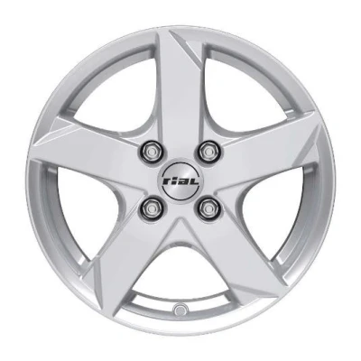 Immagine di RIAL 4 fori 14Inch 100mm cerchio in lega Kodiak Argento polare KK55435V31 0 Cerchione