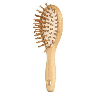 Immagine di Olivia Garden Healthy Hair Spazzola Pneumatica per Massaggio in Bambù, Taglia XS ecologica bambù