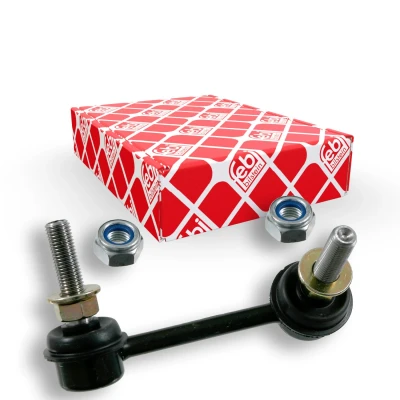 Immagine di febi BILSTEIN 21811 Bielletta barra stabilizzatrice Assale anteriore Sx 90 M10 x 1,25 Plus con dado autobloccante Metallo