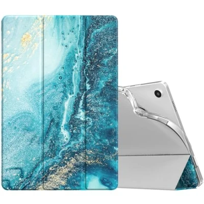 Immagine di TiMOVO Custodia Compatibile con Samsung Galaxy Tab A9+/A9 Plus 11&quot; 2023 SM X210/X216/X218, Cover Posteriore Sottile e Morbido in TPU Traslucido Smerigliato, Doratura