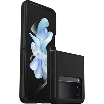 Immagine di Otterbox Cover per Samsung Galaxy Z Flip4Thin Flex, resistente a shock e cadute, i n 2 pezzi, testata 2x vs norme anti caduta MIL STD 810G, telefoni pieghevoli, Nero