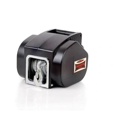 Immagine di DRAGON WINCH verricello Elettrico Portatile 12V 5000 lbs (2267 kg) con cavo d&#039;acciaio 9m per aratri, quad, ATV, UTV, imbarcazioni telecomando a + Accessori
