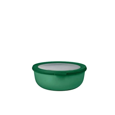 Immagine di Mepal Multi Bowl Cirqula Round Contenitori Plastica con Coperchio Adatto come contenitore ermetico per Frigo, microonde, Congelatore e piatti da portata Ciotole Cucina 1250 ml Vivid green
