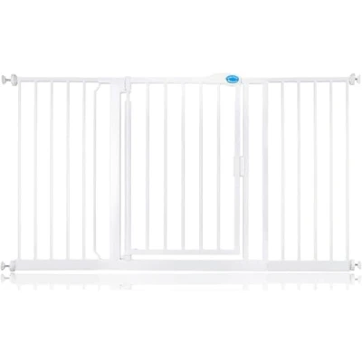 Immagine di Bettacare Cancello per Scale Auto Close, 147 cm 154 cm, Bianco, di Sicurezza a Pressione, Cancelletto Bambini, Barriera Porte, Corridoi e Spazi