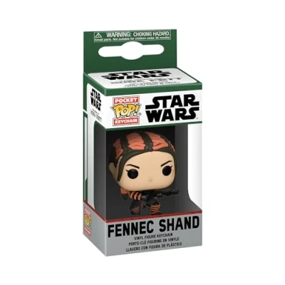 Immagine di Funko POP! Keychain: Star Wars Book Of Boba Fett Fennec Shand Wars: The Mini Figura in Vinile da Collezione Novità Portachiavi Riempitivi per Calze Idea Regalo