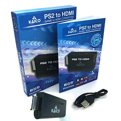 Immagine di Kaico Edition @ 1080p PS2 a HDMI adattatore Gioco Video e Audio Convertitore per Playstation 2 HDTV Monitor Retro Gaming Full Color