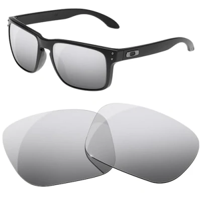 Immagine di HiCycle2 Lenti polarizzate di ricambio per occhiali da sole Oakley Holbrook XL, varie opzioni, Argento