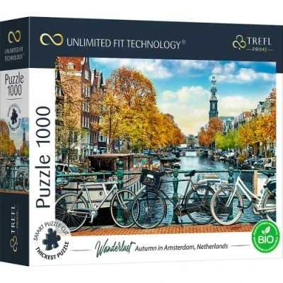 Immagine di Trefl Prime Puzzle Uft Wanderlust: Autumn In Amsterdam, Netherlands 1000 Elementi, Cartone Più Spesso, Bio, Eco, Paesi Bassi, Autunno, Viaggi, Intrattenimento Creativo Per Adulti E Bambini Sopra