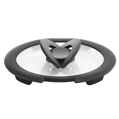 Immagine di Lagostina Ingenio Induction Coperchio in Vetro e Silicone, 16 cm, Nero Trasparente