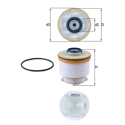 Immagine di MAHLE ORIGINAL KX 586D filtro Carburante Cartuccia MITSUBISHI: L200 / Triton V Pick up, Camion pianale Telaio