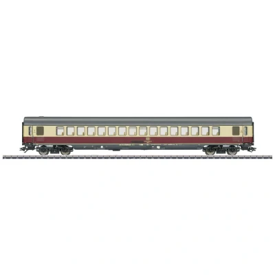 Immagine di Vagone a treno rapido H0 Purpurrot/Beige 1a classe di DB Märklin 43861 Apmz 121