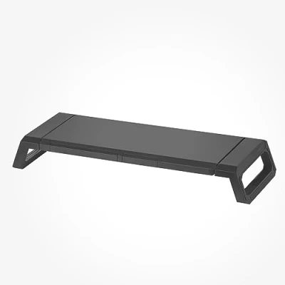 Immagine di Mars Gaming MGS PRO, Supporto Ergonomico per Monitor, Professionale Smartphone e Tablet, Regolabile in 3 Misure, Cassetto Multifunzione, Nero