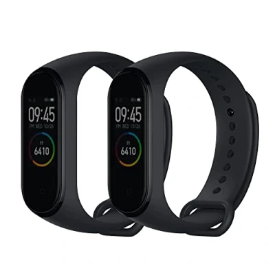 Immagine di kwmobile 2X Cinturino TPU Silicone Fibbia Compatibile con Xiaomi Mi Band 4 Cinturini 15 22 cm