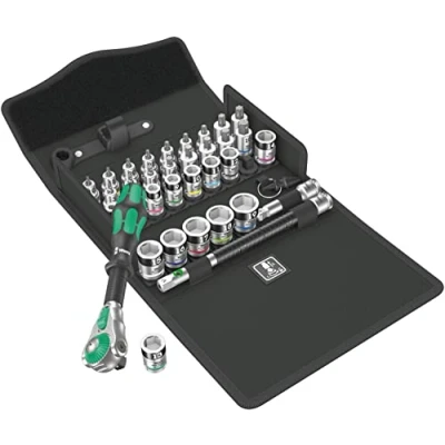 Immagine di Wera 8100 SB All in Kit inserti giravite a bussola 3/8 35 parti 05003536001