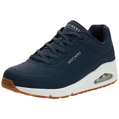 Immagine di Skechers Uno Stand On Air, Sneaker Donna, Navy Durabuck Mesh, 37.5 EU