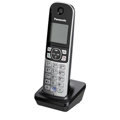 Immagine di Panasonic KX TGA681EXB Ricevitore supplementare DECT Nero, Argento