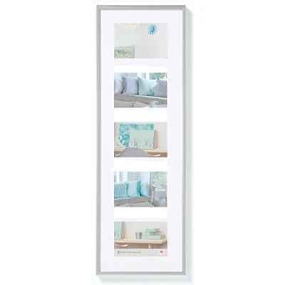 Immagine di walther design argento 5X 10x15 cm galleria con passe partout, New Lifestyle cornice plastica KV515S
