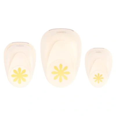 Immagine di Vaessen Creative Set di 3 Perforatrices con Forma Fiore, S, M, L, Fustellatrice Per Carta, Scrapbooking, DIY e Creazione Biglietti