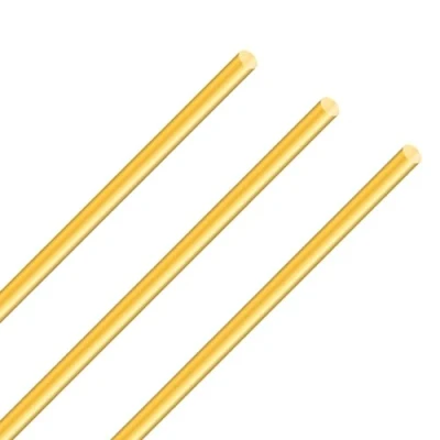 Immagine di iMeistek Barre in ottone da 6 mm, lunghezza 250 massiccio, per modelli RC, fai te (3 pezzi)