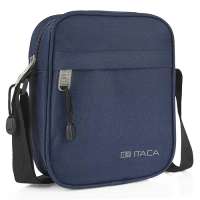 Immagine di ITACA Borsa Uomo a Tracolla Uomo. Borsello Marsupio in Poliéster con Cinturino Regolabile 25319, Marino
