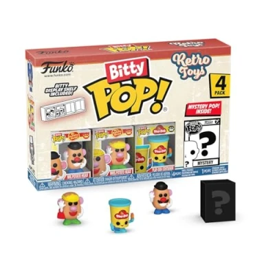 Immagine di Funko Bitty Pop! Retro Toys Mr. Potato Head 4PK​E una Mini Figura Misteriosa a Sorpresa 0.9 Inch (2.2 Cm) da Collezione Ripiano Espositivo Impilabile Incluso Idea Regalo Cake Topper