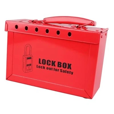 Immagine di LOTO Box, Lockout Tagout Lock Box Cassetta di Sicurezza Portatile in Acciaio Inossidabile per Uso Industriale