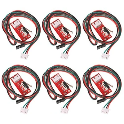 Immagine di GTIWUNG 6 Pezzi Finecorsa Meccanico con Indicatore LED e Cavo per Makerbot Prusa Mendel RepRap Mega 2560 1280 CNC Arduino RAMPS 1,4