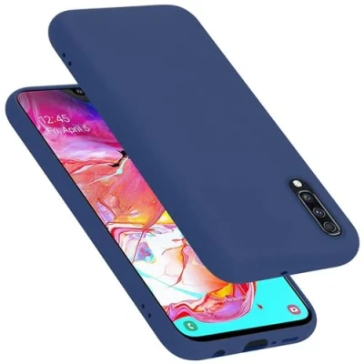 Immagine di Cadorabo Custodia per Samsung Galaxy A70 / A70S in LIQUID BLU Morbida Cover Protettiva Sottile di Silicone TPU con Bordo Protezione Ultra Slim Case Antiurto Gel Back Bumper Guscio
