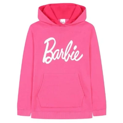 Immagine di Barbie Felpa con cappuccio in cotone rosa per ragazze, rosa, 8 9 Years