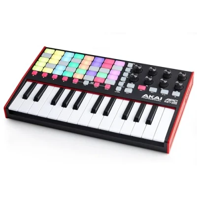 Immagine di AKAI Professional APC Key 25 MK2, Tastiera MIDI a Tasti Controller USB per Lancio delle Clip con Ableton Live Lite, 40 pad RGB e 8 Manopole 360