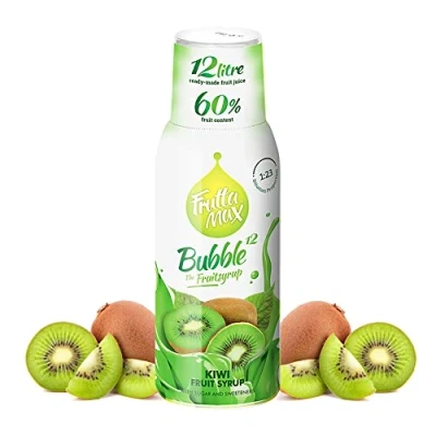 Immagine di FruttaMax Concentrato Sciroppi di frutta Meno zucchero con il 60% contenuto adatto per macchina bibite 500 ml (Kiwi)