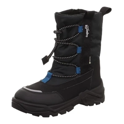Immagine di Superfit Snow Max Gore Tex Imbottitura Calda, Stivali da Neve, Nero Blu 0000, 25 EU Larga