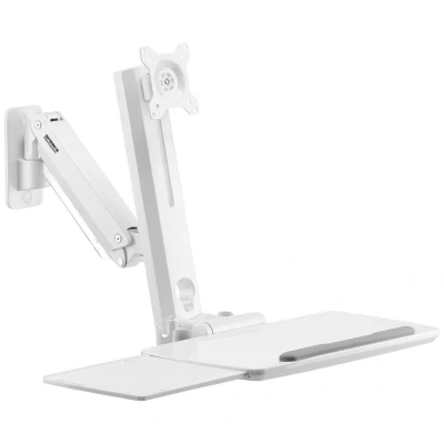 Immagine di SpeaKa Professional SP MM 950 1 parte Supporto a muro per monitor 43,2 cm (17) 88,9 (35) Bianco Regolabile in altezza, Girevole, Inclinabile