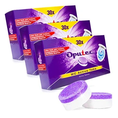 Immagine di 90 x pastiglie Per WC, Oputec WC Active Tabs: la pulizia di toilette e orinatoi.