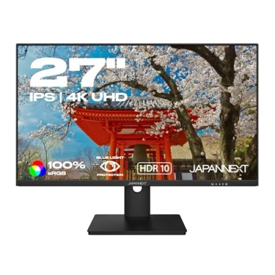 Immagine di JapanNext Schermo PC Ricarica il computer tramite USB C (65W) 28&quot; 4K UHD Pannello IPS Inclinazione regolabile Modalità Ritratto 60hz 5 ms Filtro luce blu KVM JN IPS282UHDR C65W