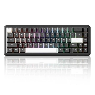 Immagine di ATTACK SHARK X65 HE Tastiera da Gioco Cablate al 65% con Interruttori Magnetici e Funzione Rapid Trigger, Frequenza di Polling a 8000 Hz, Precisione RT 0,01 mm, Tasti PBT, Driver QMK,RGB (Nera)