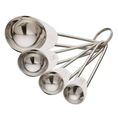 Immagine di Kitchencraft Set di Cucchiai Dosatori in Acciaio Inox, 4 Pezzi