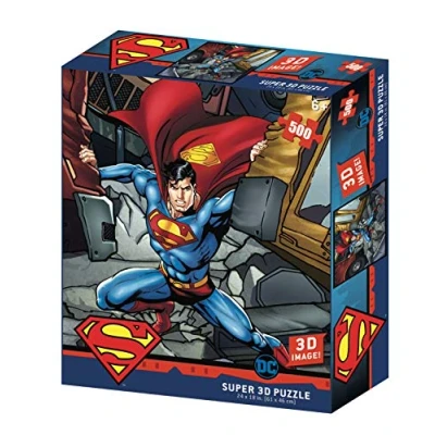 Immagine di Comic RDSRS263024 DC Superman Strength Puzzle Effetto 3D, Multicolore, SM32523,